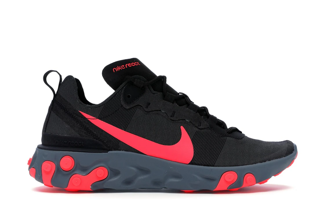 Nike React Element 55 Black Solar Red (BQ6166-002)