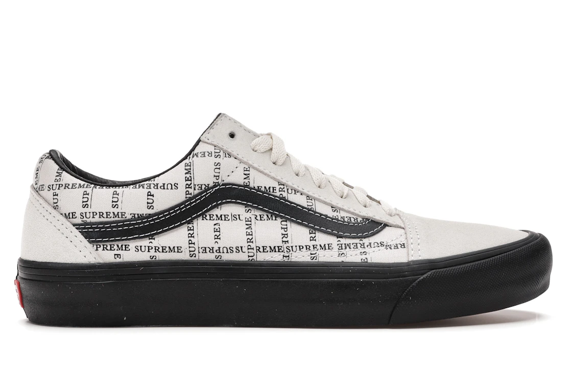 Vans Supreme x Old Skool Pro Logo Pattern - White