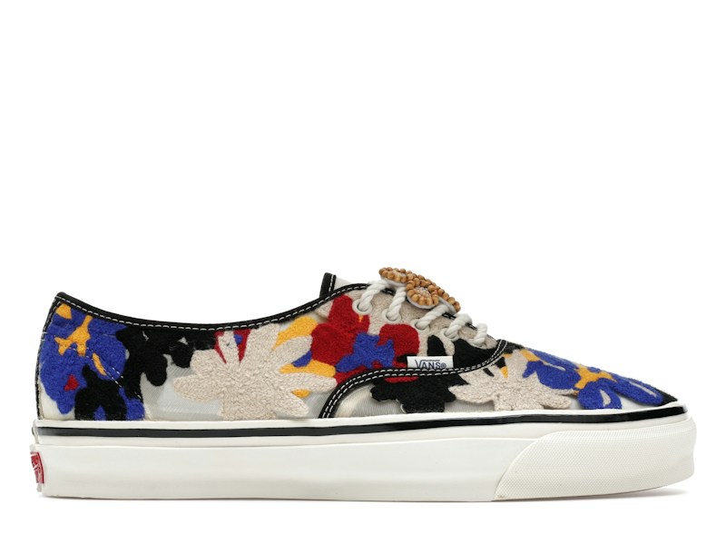 Vans Premium Authentic Needlework White Red Blue