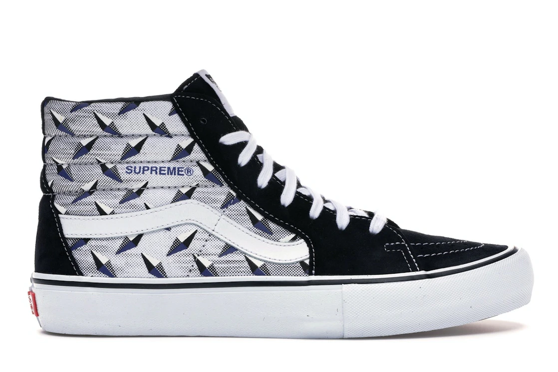 Vans Supreme x Sk8-Hi Pro Diamond Plate Black Grey