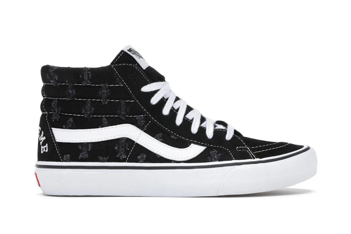 Vans Supreme x Sk8-Hi Black Hole Punch Denim