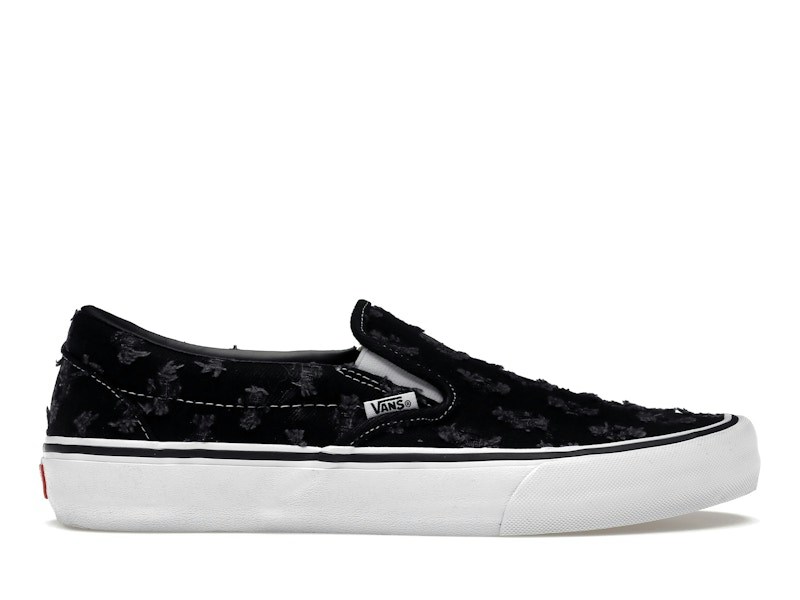 Vans Supreme x Slip-On Black Hole Punch Denim