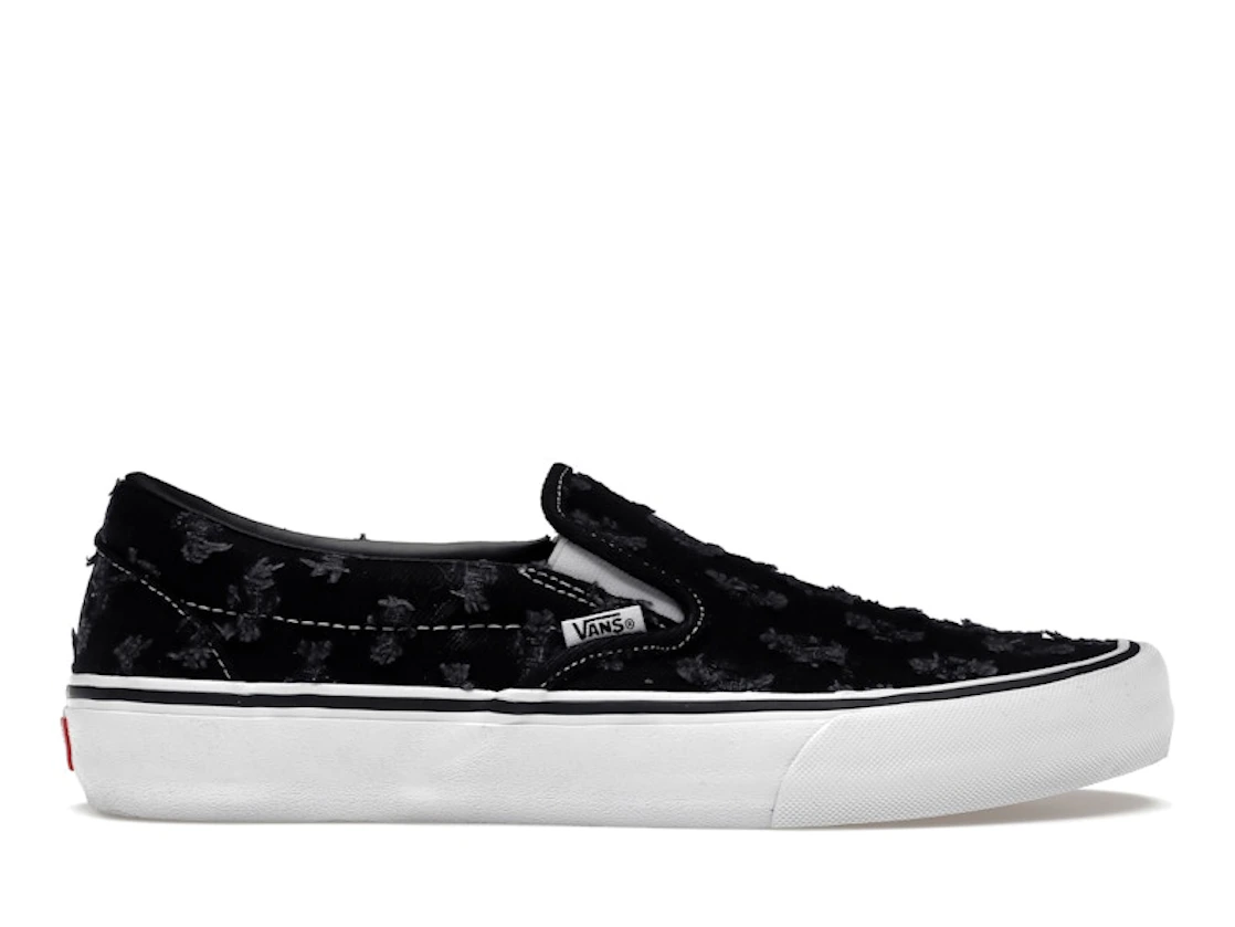 Vans Supreme x Slip-On Black Hole Punch Denim