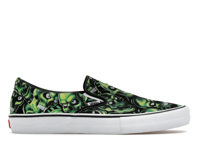 Vans Supreme x Slip-On Glow-In-The-Dark Skull Pile