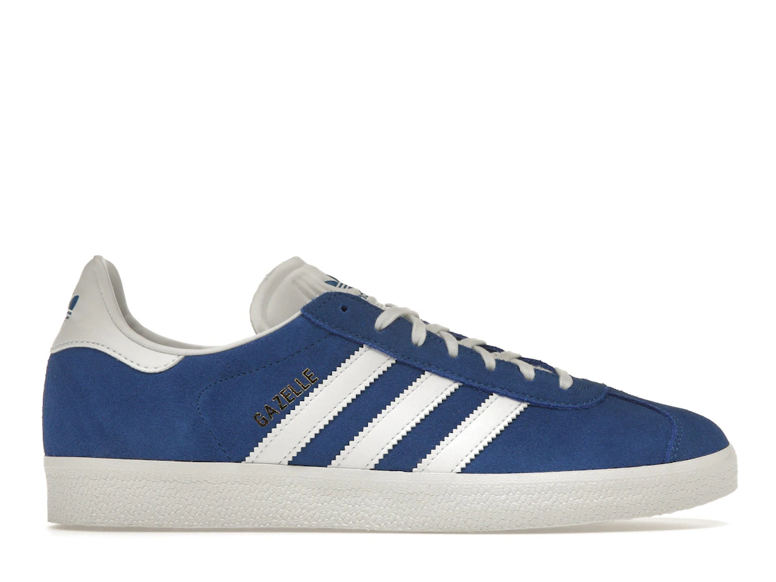 Adidas Gazelle Blue Cloud White Gold Metallic