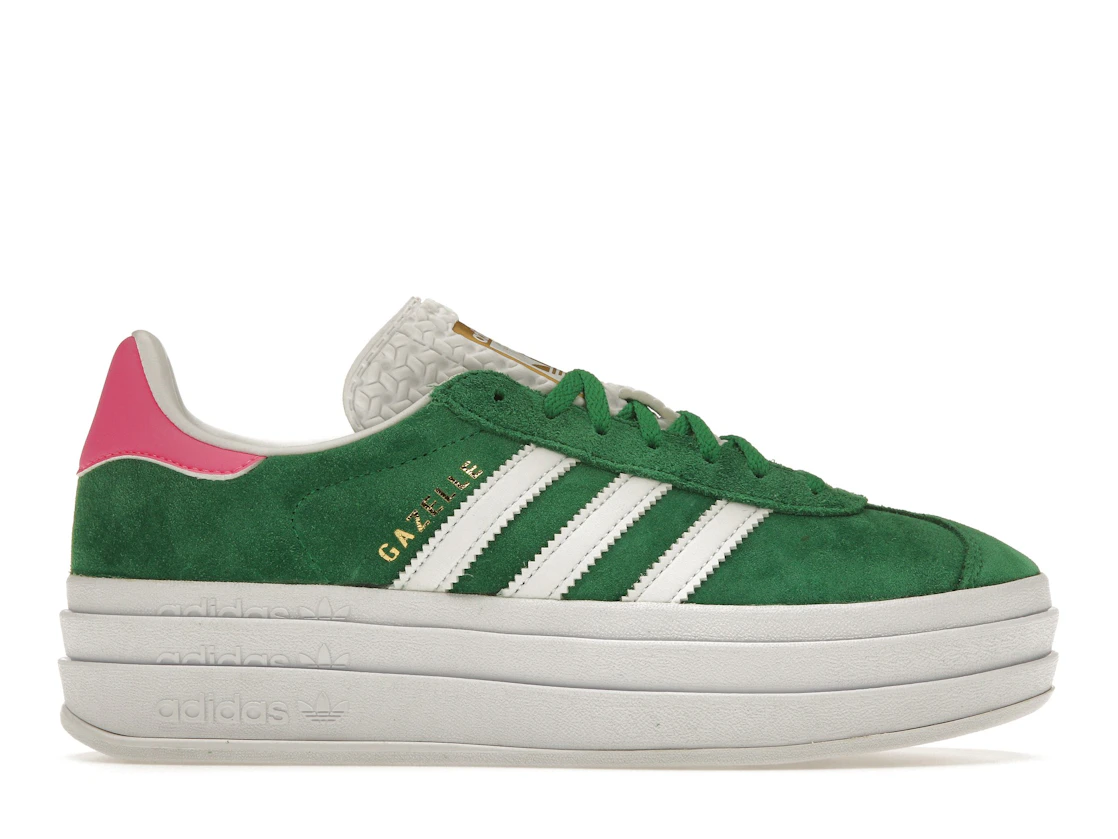 Adidas Gazelle Bold Green Lucid Pink