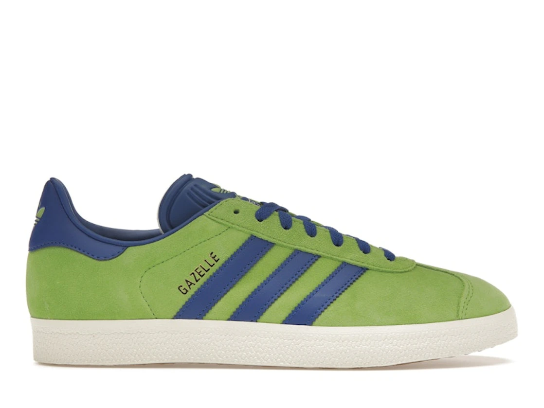 Adidas Gazelle Lime Royal Blue