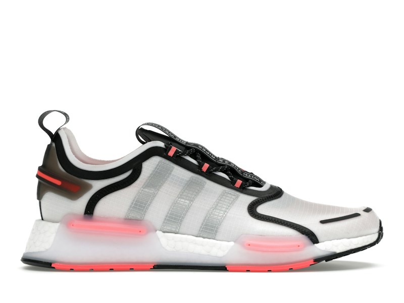 Adidas NMD R1 V3 White Matte Silver Crimson