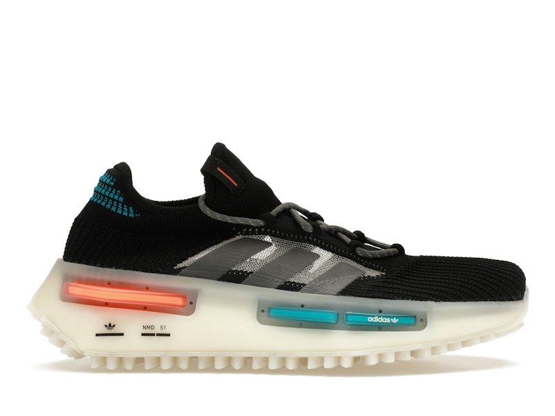 Adidas NMD S1 Core Black Blue Orange