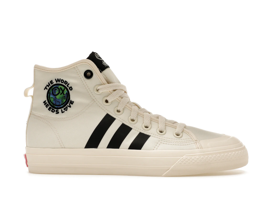 Adidas Nizza Hi RF André Saraiva The World Needs Love Cream