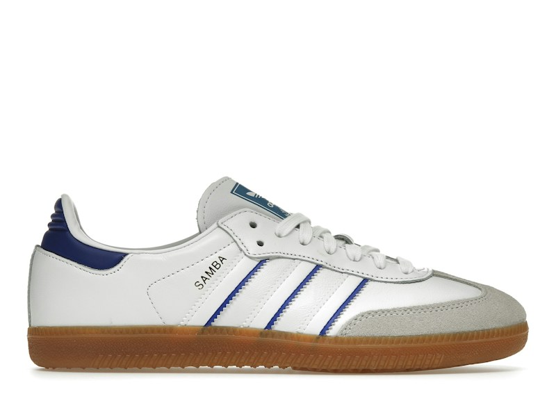 Adidas Samba Leather Cloud White Lucid Blue