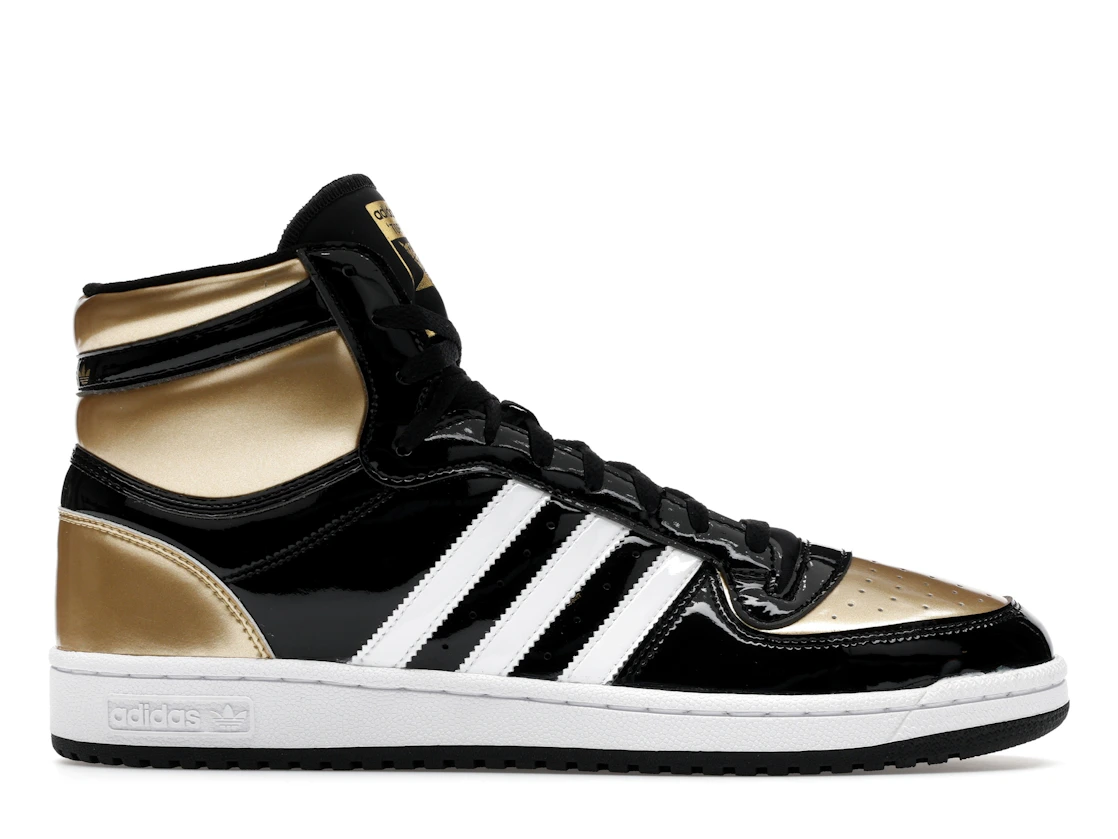 Adidas Top Ten Black Gold Patent