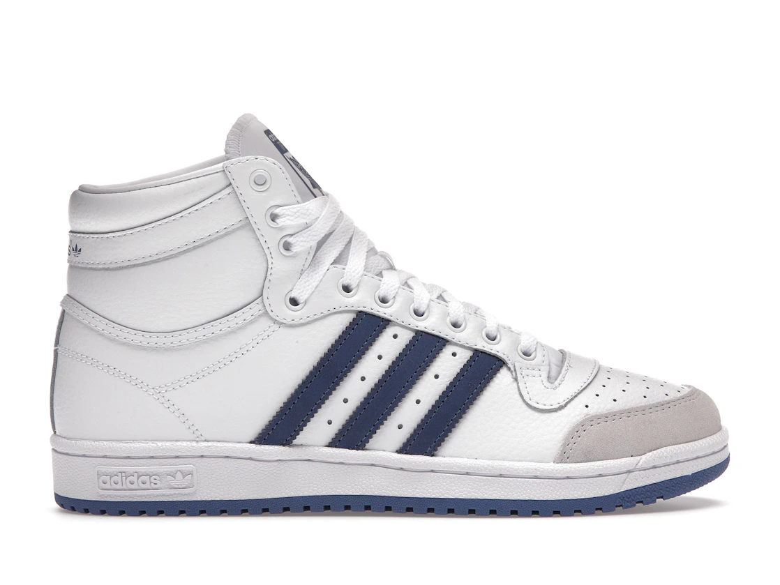 Adidas Top Ten White Crew Blue