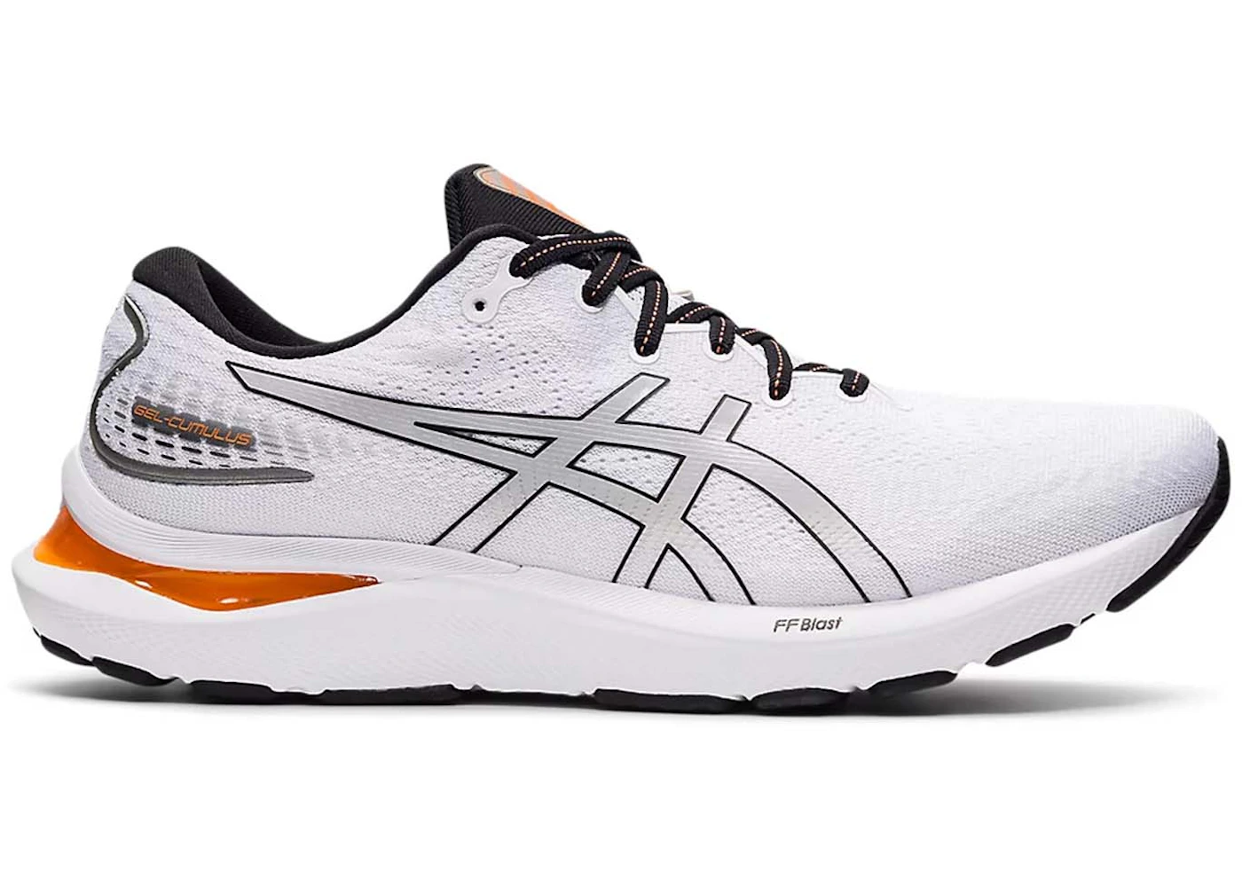 ASICS Gel-Cumulus 24 White Piedmont Grey Orange (1011B366-100)
