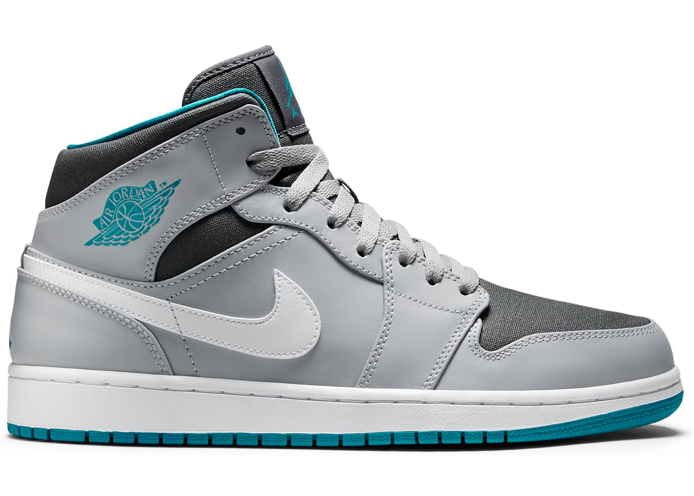 Nike Jordan 1 Mid Wolf Grey Tropical Teal