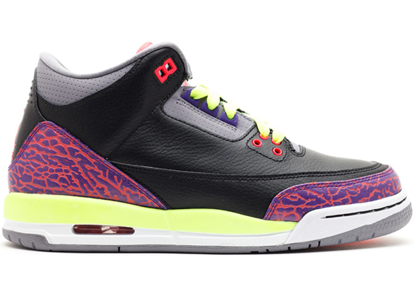 Nike Jordan 3 Retro Black Atomic Red Volt