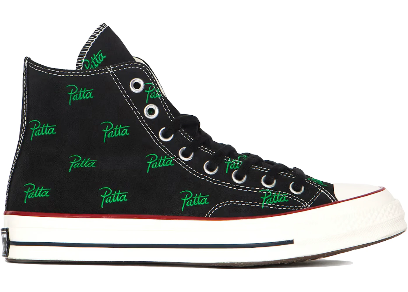 Converse x Patta Chuck 70 Hi Black/Jolly Green