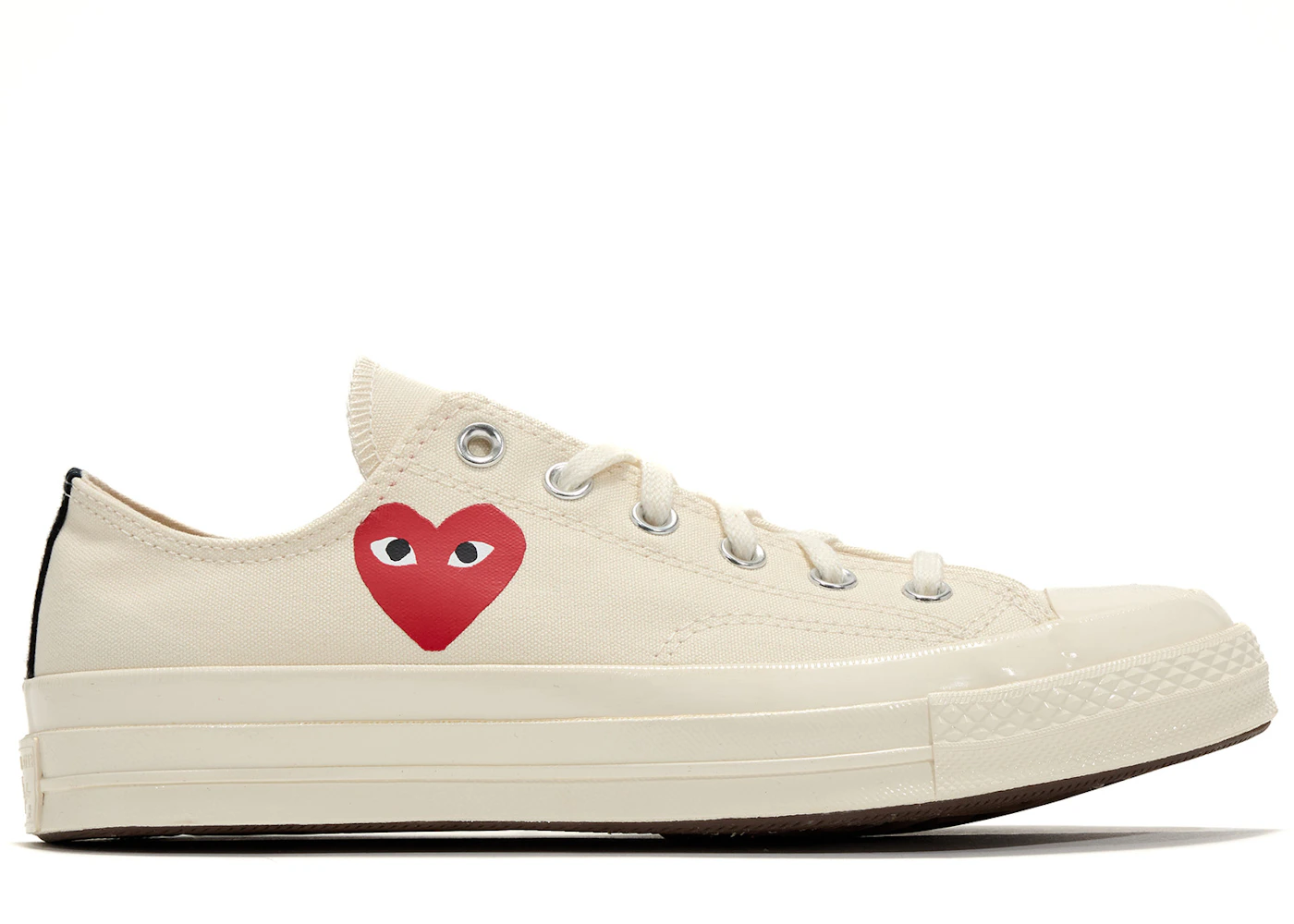 Converse Comme Des Garçons Play x Chuck 70 Low Single Heart - Milk