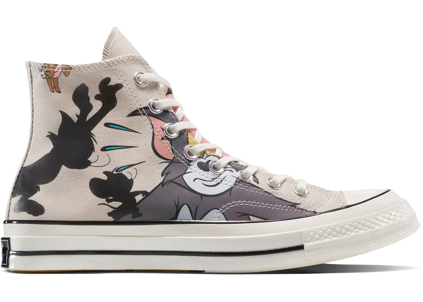 Converse x Tom and Jerry Chuck 70 Hi Grey/Egret/Black