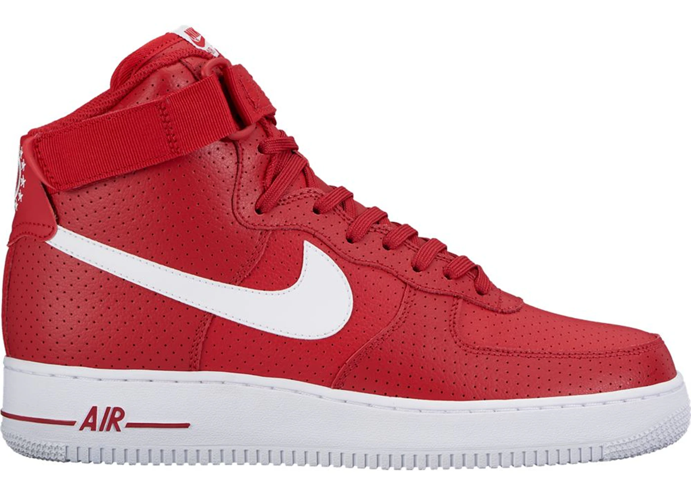 Nike Air Force 1 High Gym Red Perforated