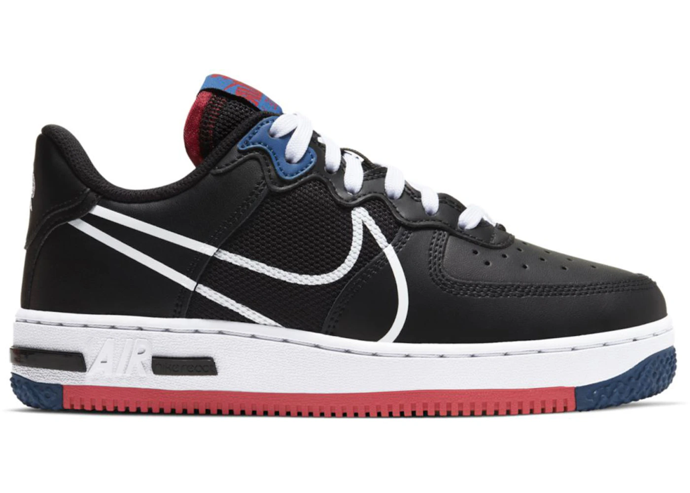 Nike Air Force 1 React SU GS 'Black Gym Red'