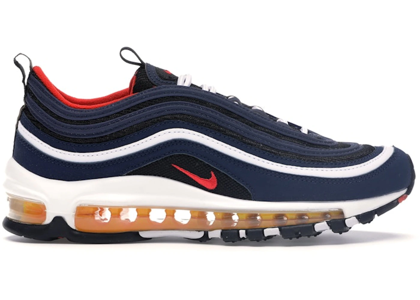 Nike Air Max 97 Midnight Navy Habanero Red