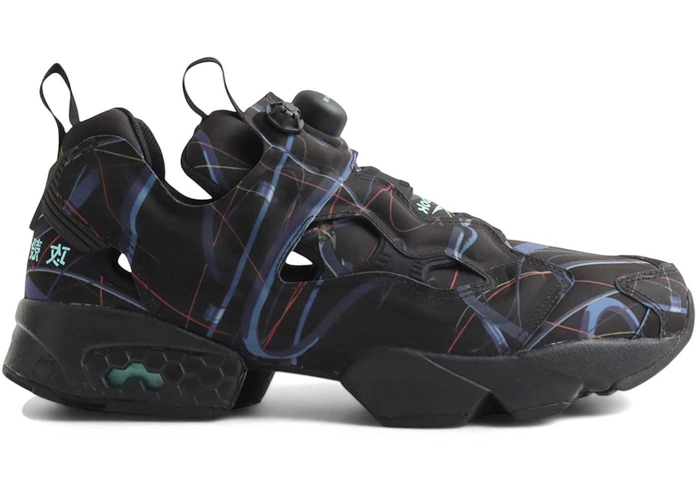 Reebok Ghost In The Shell x Atmos Instapump Fury Black Blue Red