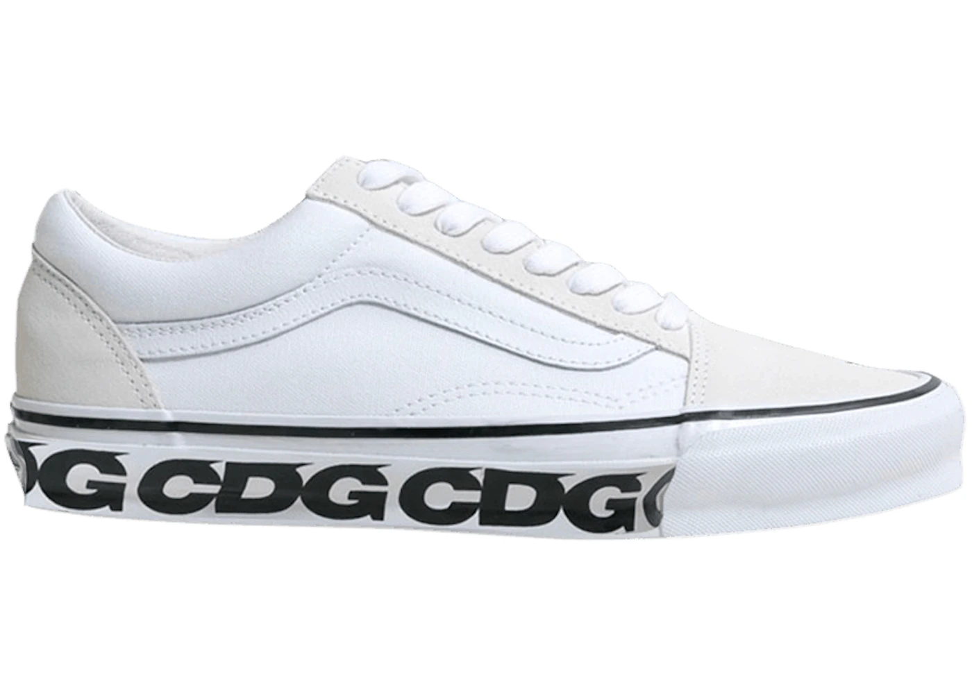 Vans Comme Des Garçons x OG Old Skool LX Sidewall - White