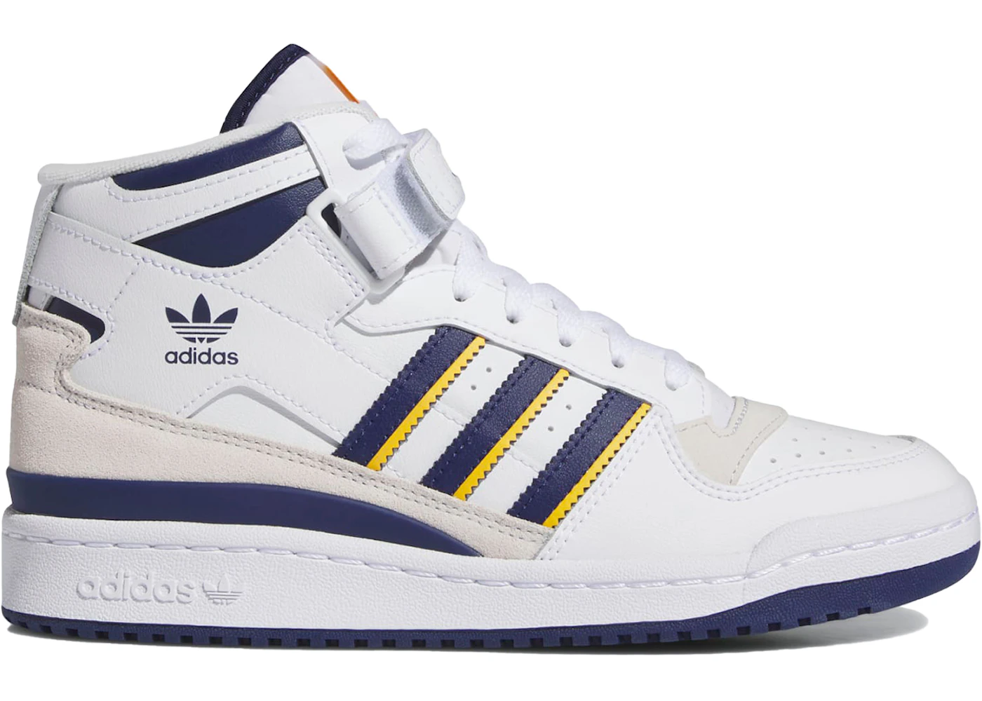 Adidas Forum Mid White Dark Blue Crew Yellow