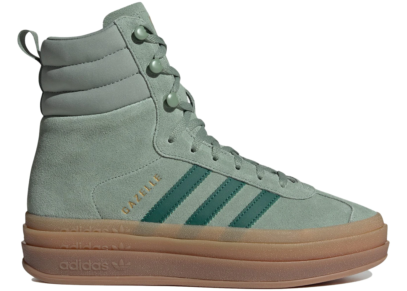 Adidas Gazelle High Silver Green