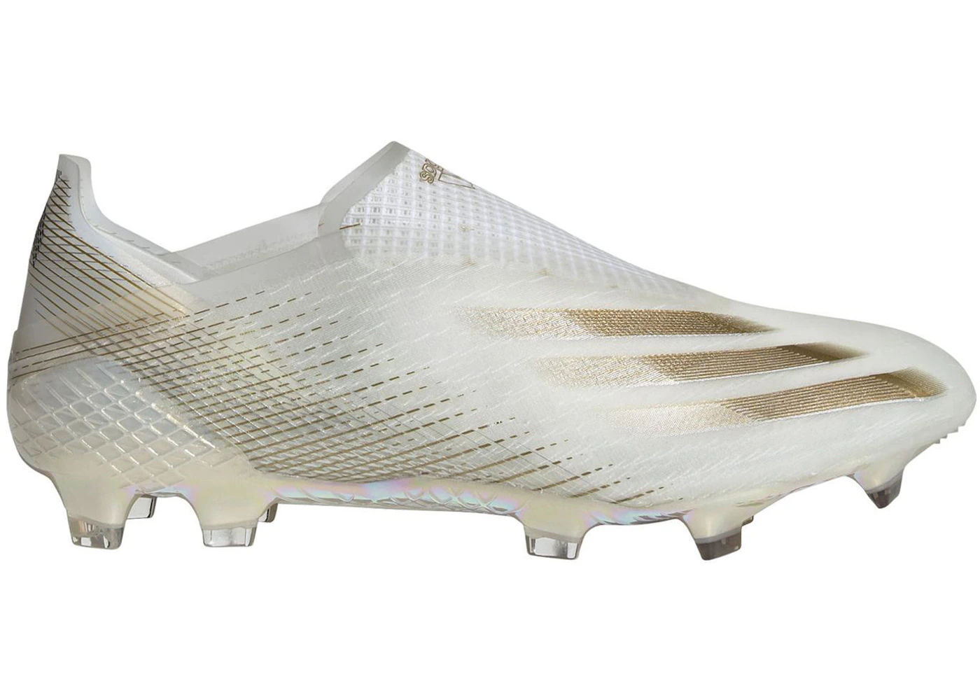 Adidas X Ghosted+ FG White Metallic Gold Melange