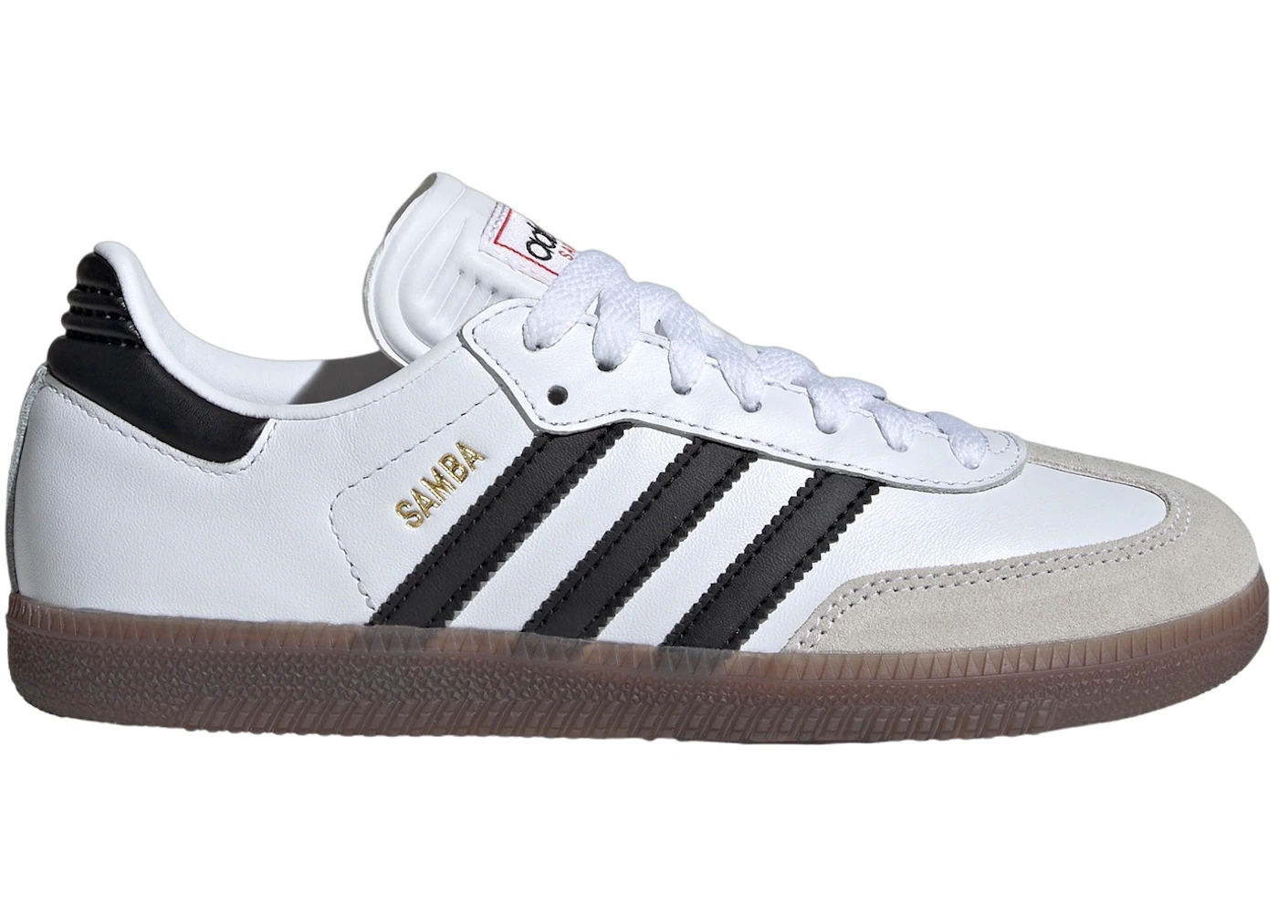 Adidas Samba J White Black Gum