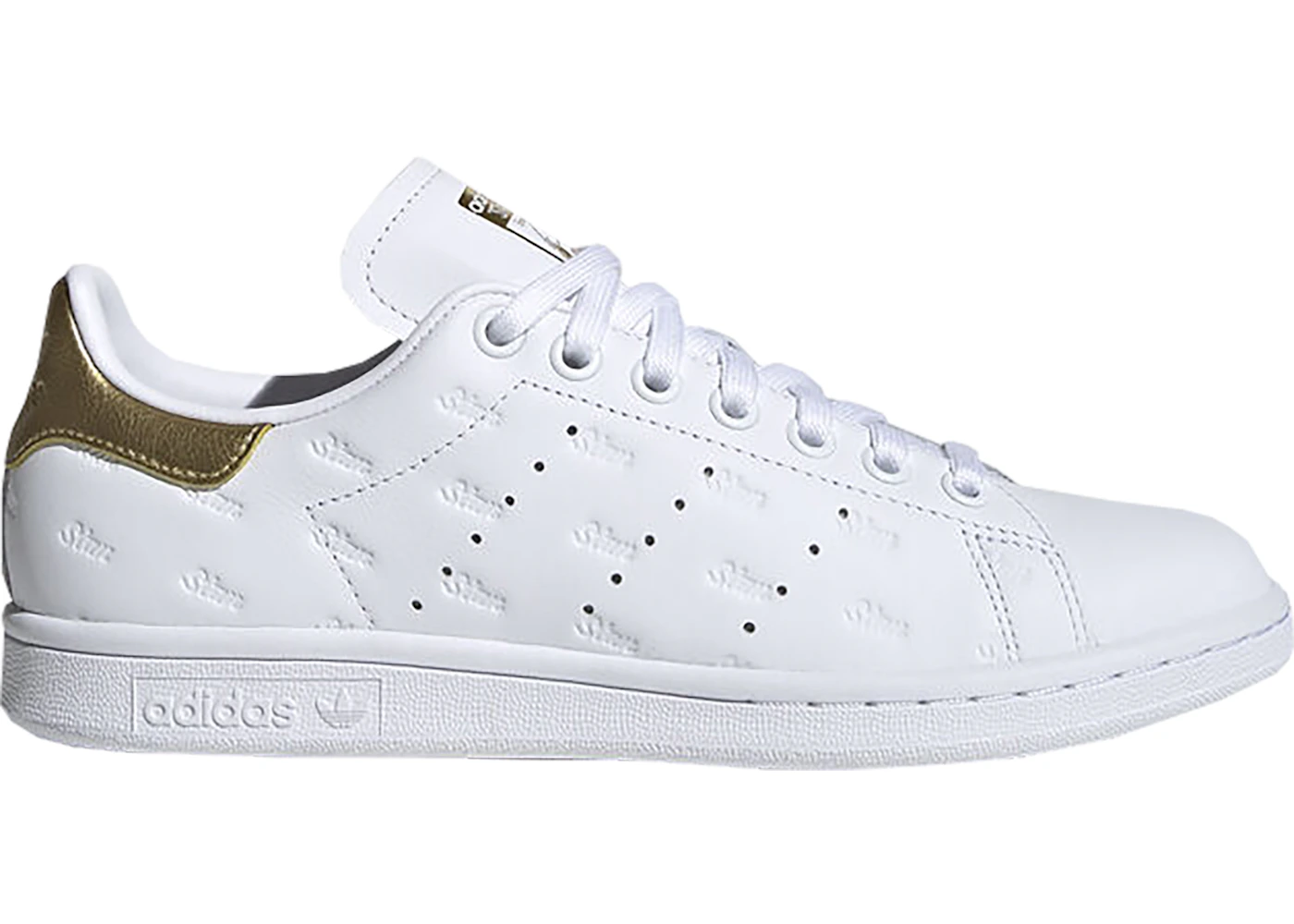 Adidas Stan Smith Debossed Logos Gold