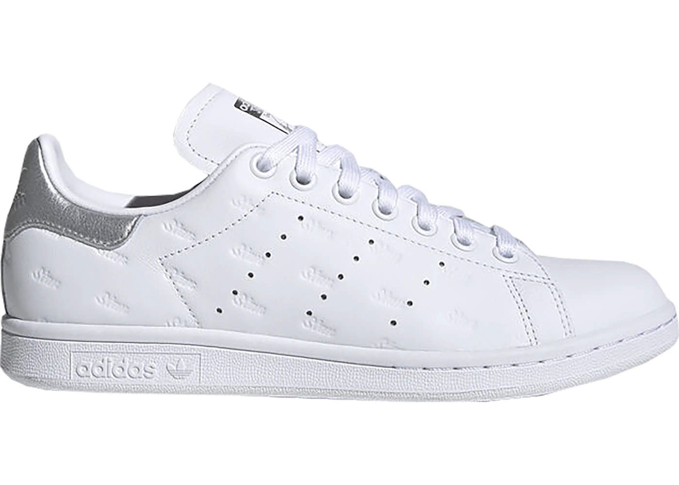 Adidas Stan Smith Debossed Logos Silver
