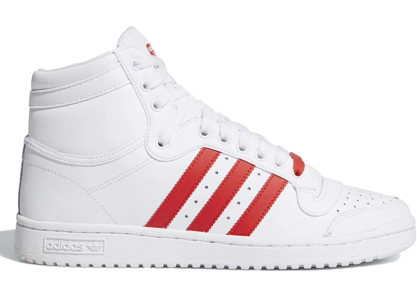 Adidas Top Ten Hi Cloud White Lush Red