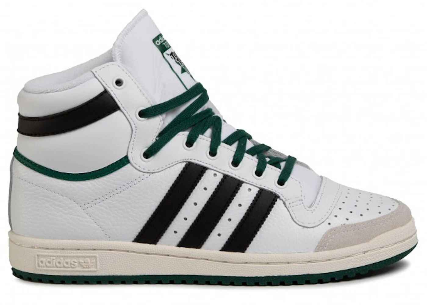 Adidas Top Ten hi White Black Green
